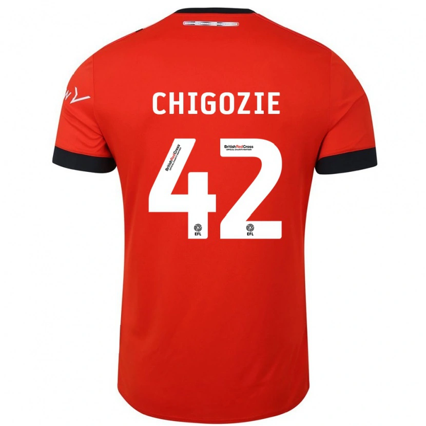 Danxen Herren Christian Chigozie #42 Orange Schwarz Heimtrikot Trikot 2024/25 T-Shirt