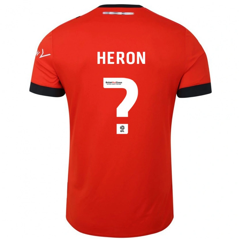 Danxen Herren Archie Heron #0 Orange Schwarz Heimtrikot Trikot 2024/25 T-Shirt