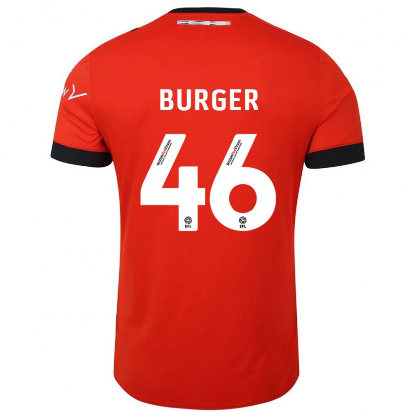 Danxen Herren Jake Burger #46 Orange Schwarz Heimtrikot Trikot 2024/25 T-Shirt