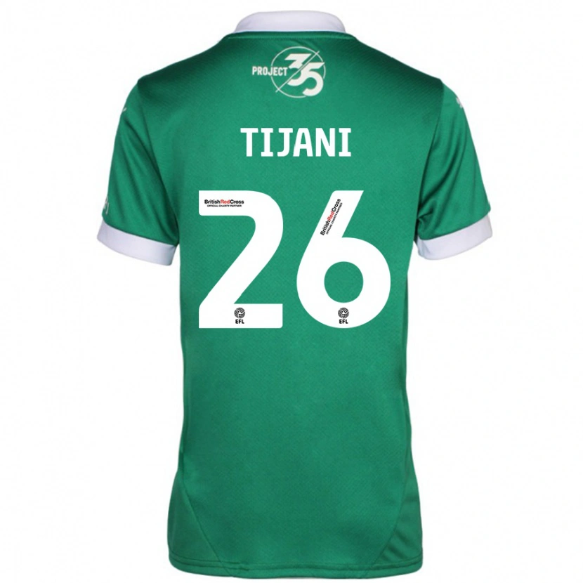 Danxen Herren Muhamed Tijani #26 Grün Weiß Heimtrikot Trikot 2024/25 T-Shirt