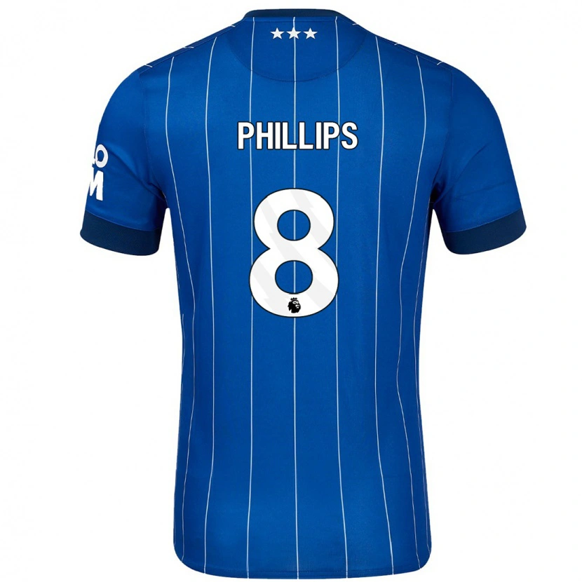 Danxen Herren Kalvin Phillips #8 Marineblau Heimtrikot Trikot 2024/25 T-Shirt