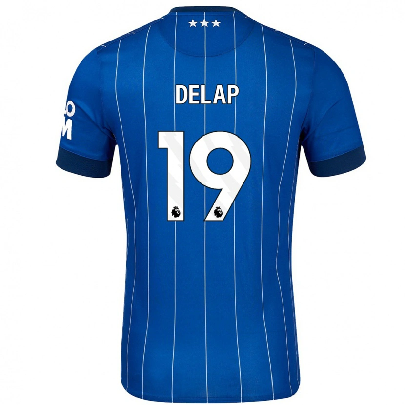 Danxen Herren Liam Delap #19 Marineblau Heimtrikot Trikot 2024/25 T-Shirt