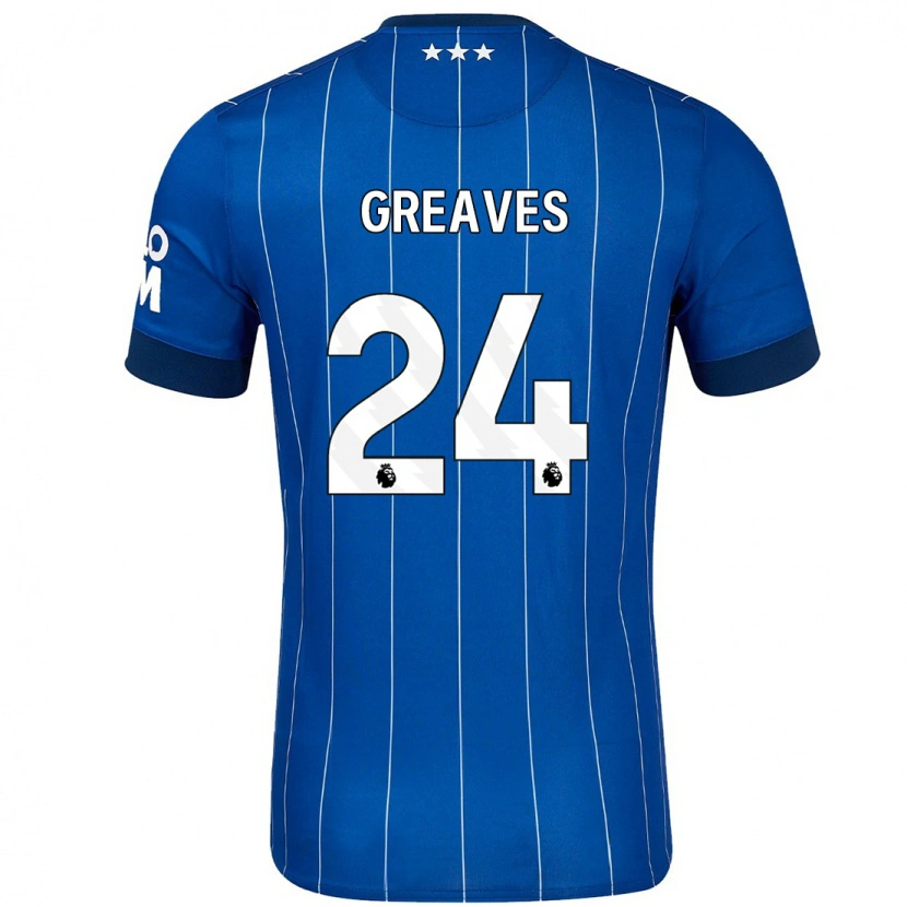 Danxen Herren Jacob Greaves #24 Marineblau Heimtrikot Trikot 2024/25 T-Shirt
