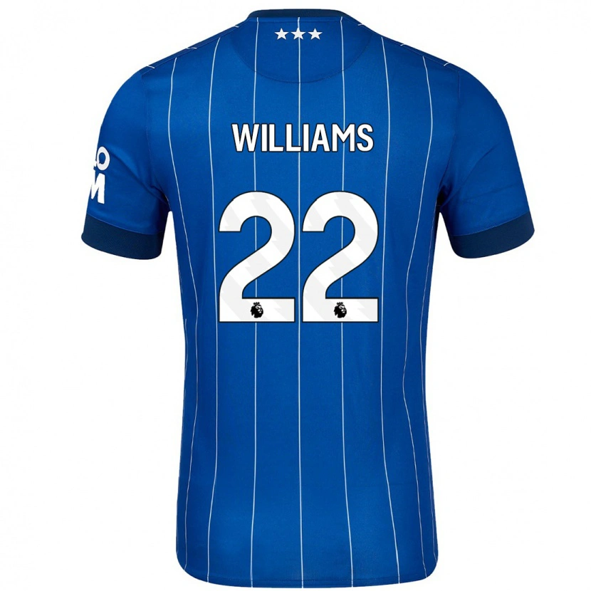 Danxen Herren Evie Williams #22 Marineblau Heimtrikot Trikot 2024/25 T-Shirt
