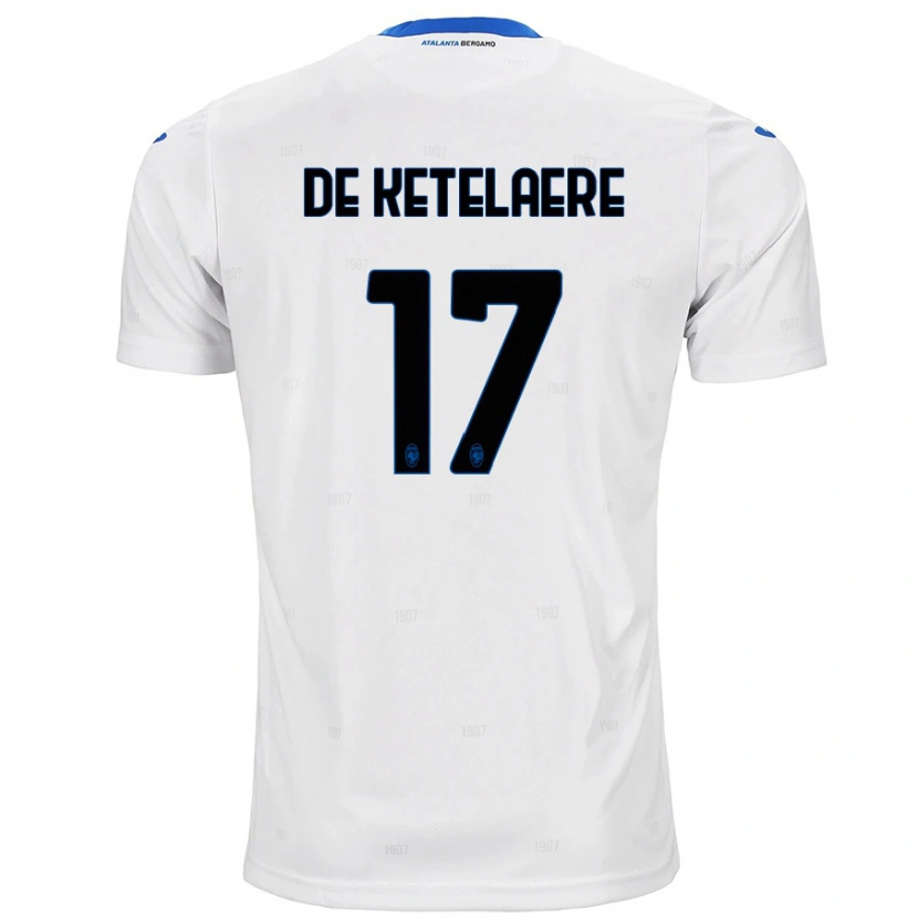 Danxen Herren Charles De Ketelaere #17 Weiß Auswärtstrikot Trikot 2024/25 T-Shirt