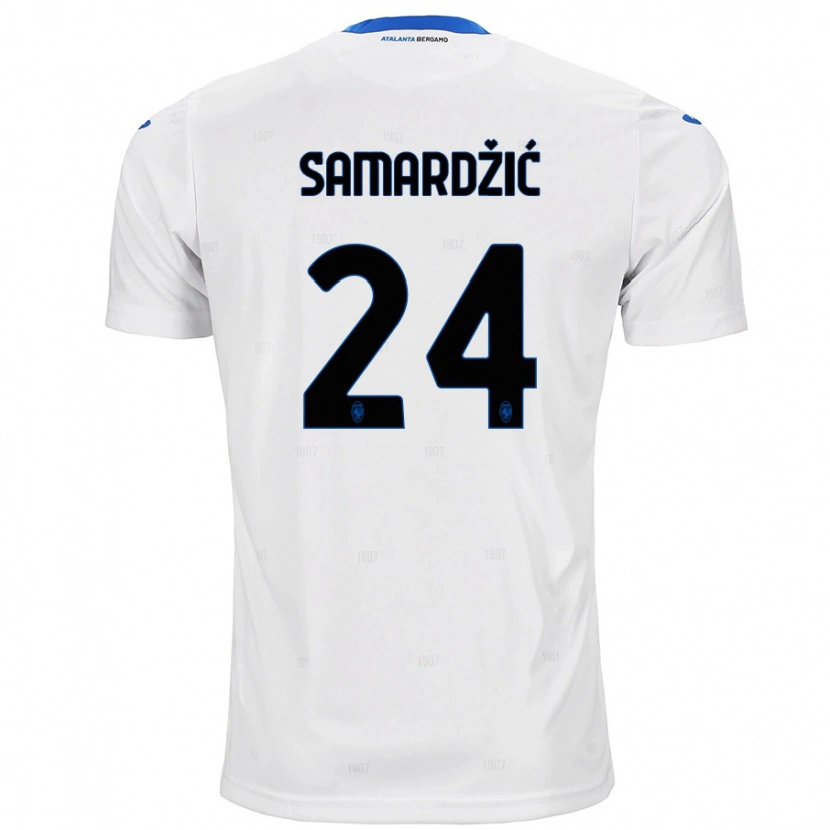 Danxen Herren Lazar Samardžić #24 Weiß Auswärtstrikot Trikot 2024/25 T-Shirt
