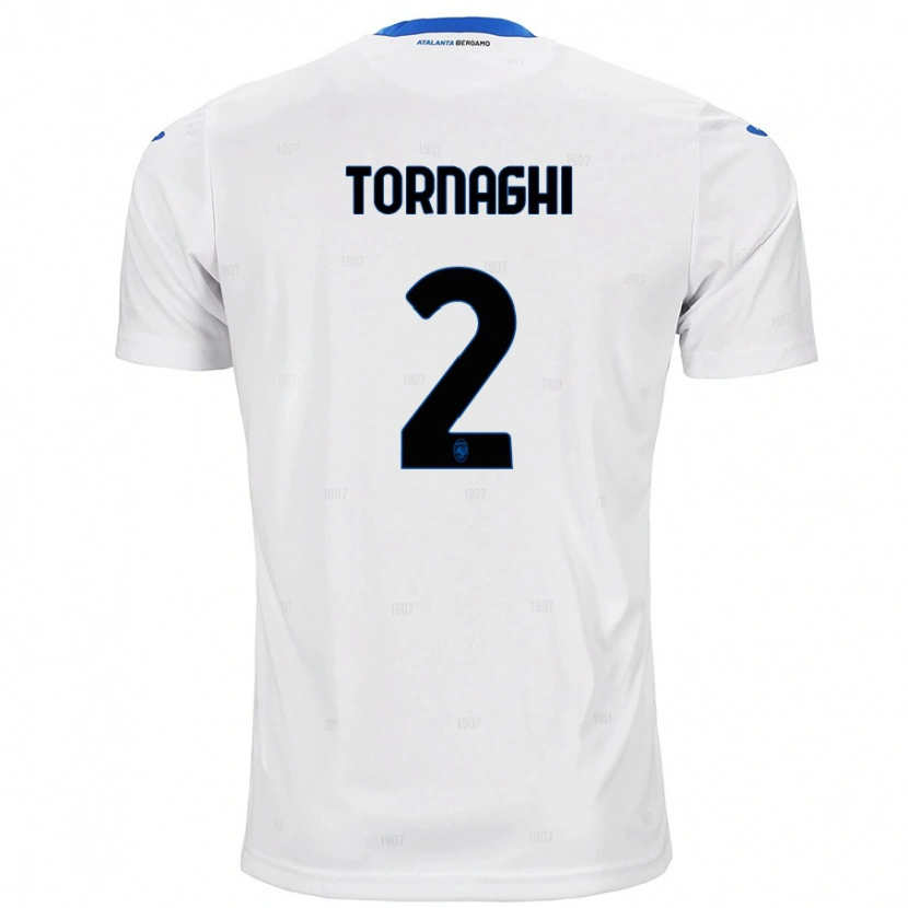 Danxen Herren Pietro Tornaghi #2 Weiß Auswärtstrikot Trikot 2024/25 T-Shirt