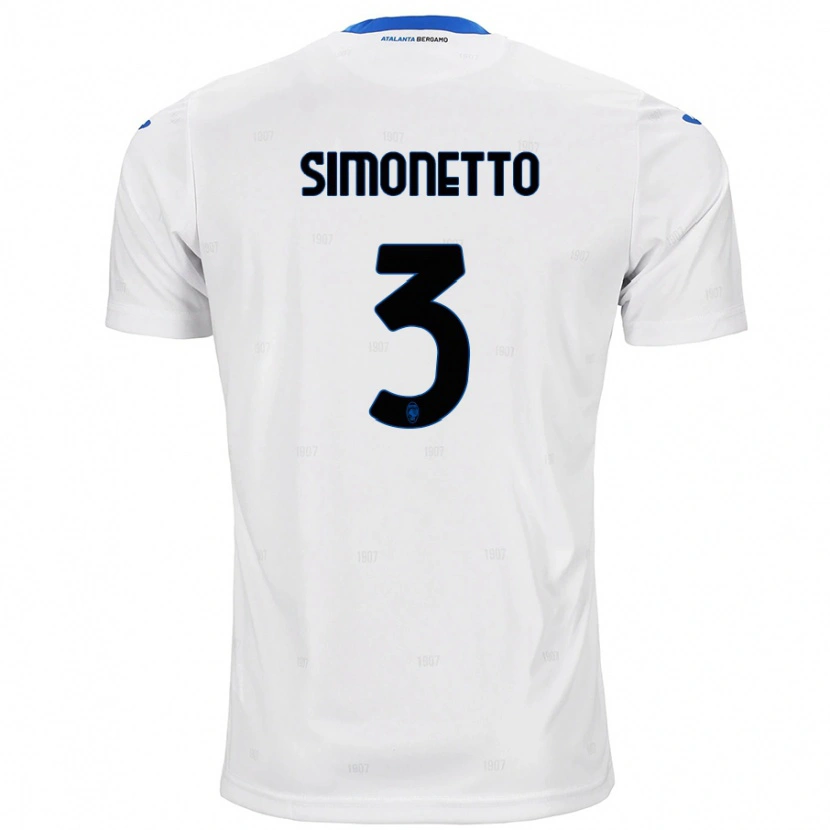 Danxen Herren Federico Simonetto #3 Weiß Auswärtstrikot Trikot 2024/25 T-Shirt