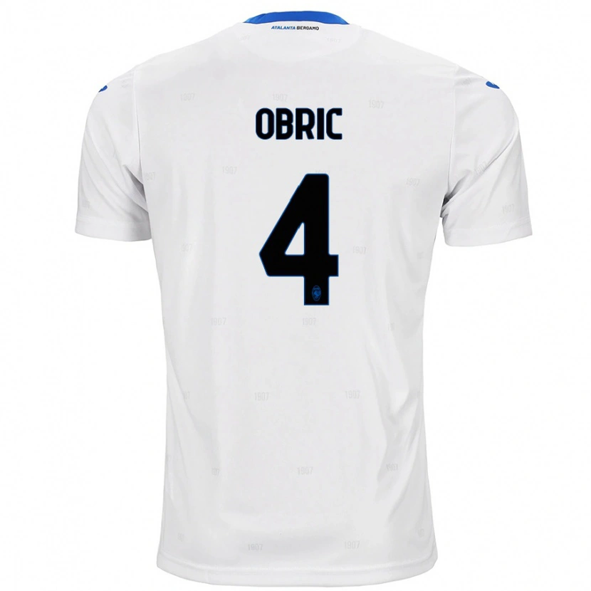 Danxen Herren Relja Obric #4 Weiß Auswärtstrikot Trikot 2024/25 T-Shirt