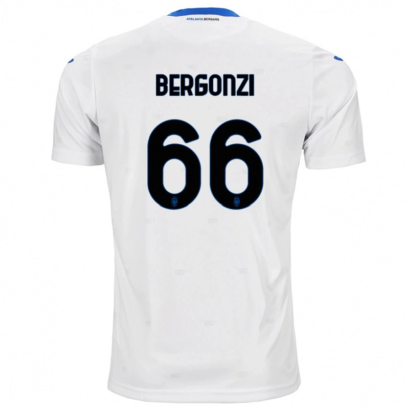 Danxen Herren Federico Bergonzi #66 Weiß Auswärtstrikot Trikot 2024/25 T-Shirt