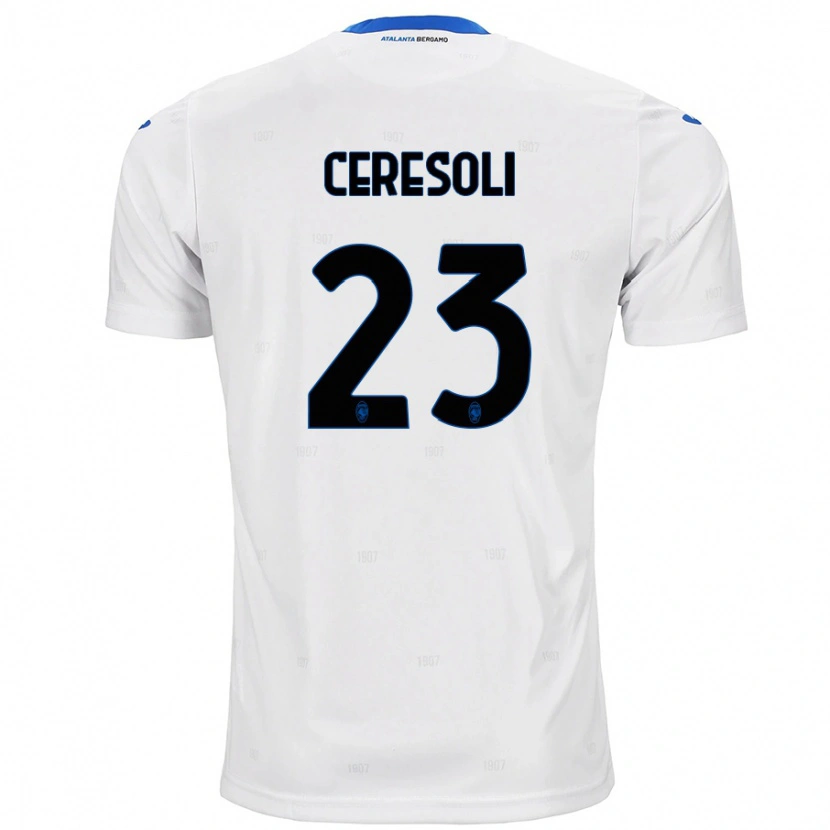 Danxen Herren Andrea Ceresoli #23 Weiß Auswärtstrikot Trikot 2024/25 T-Shirt