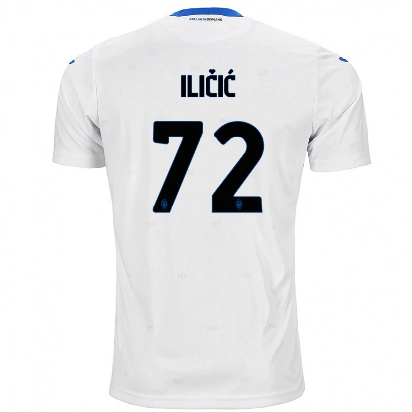Danxen Herren Josip Ilicic #72 Weiß Auswärtstrikot Trikot 2024/25 T-Shirt