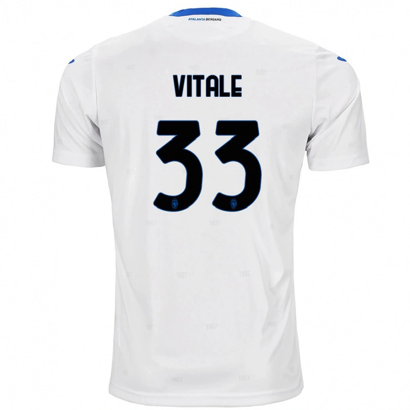 Danxen Herren Francesca Vitale #33 Weiß Auswärtstrikot Trikot 2024/25 T-Shirt