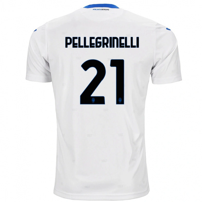 Danxen Herren Giorgia Pellegrinelli #21 Weiß Auswärtstrikot Trikot 2024/25 T-Shirt