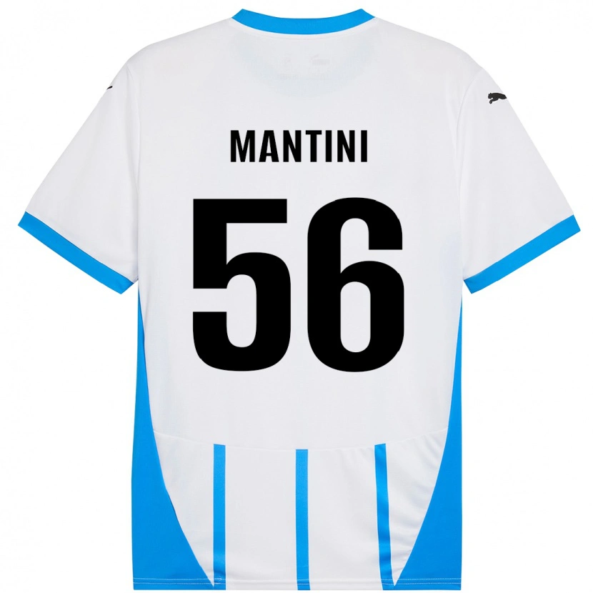 Danxen Herren Raffaele Mantini #56 Weiß Blau Auswärtstrikot Trikot 2024/25 T-Shirt