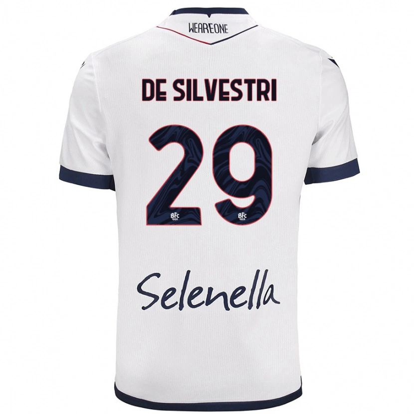 Danxen Herren Lorenzo De Silvestri #29 Weiß Königsblau Auswärtstrikot Trikot 2024/25 T-Shirt