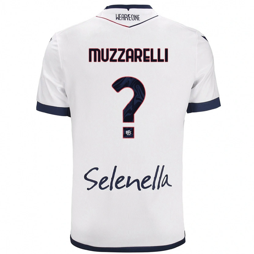 Danxen Herren Lorenzo Muzzarelli #0 Weiß Königsblau Auswärtstrikot Trikot 2024/25 T-Shirt