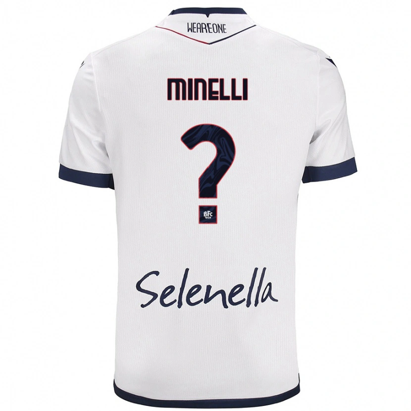 Danxen Herren Leo Minelli #0 Weiß Königsblau Auswärtstrikot Trikot 2024/25 T-Shirt