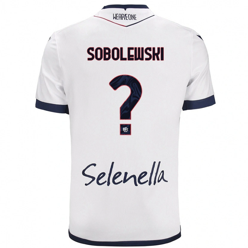 Danxen Herren Konrad Sobolewski #0 Weiß Königsblau Auswärtstrikot Trikot 2024/25 T-Shirt