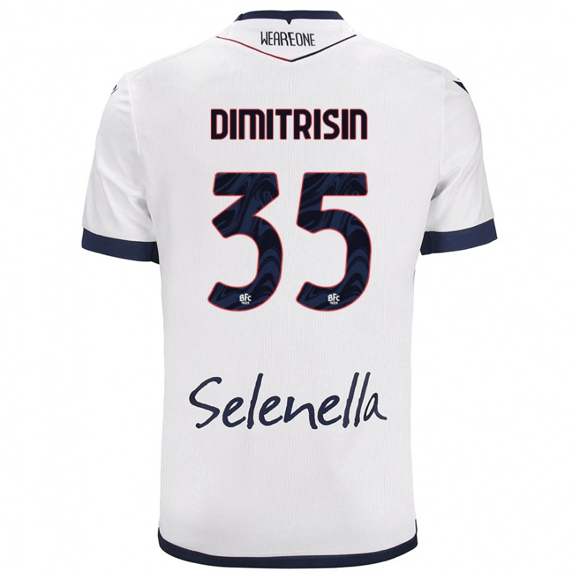 Danxen Herren Danila Dimitrișin #35 Weiß Königsblau Auswärtstrikot Trikot 2024/25 T-Shirt