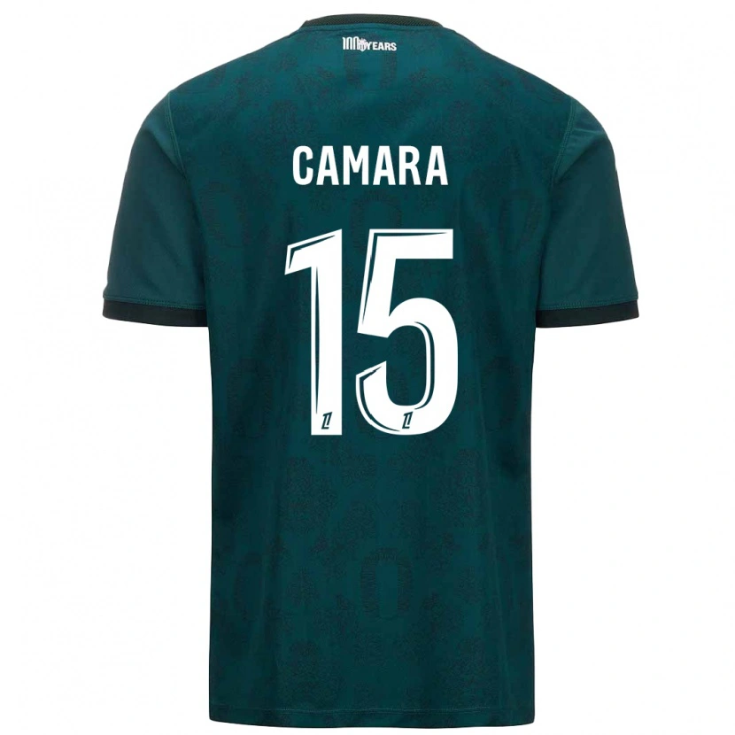 Danxen Herren Lamine Camara #15 Dunkelgrün Auswärtstrikot Trikot 2024/25 T-Shirt
