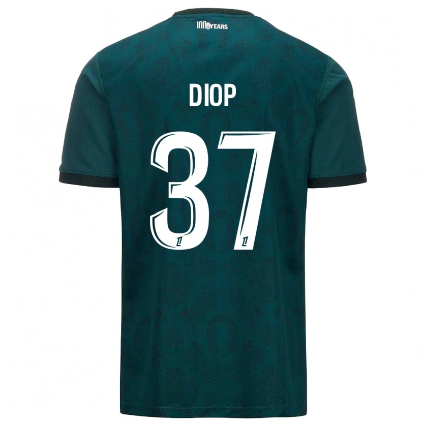 Danxen Herren Edan Diop #37 Dunkelgrün Auswärtstrikot Trikot 2024/25 T-Shirt
