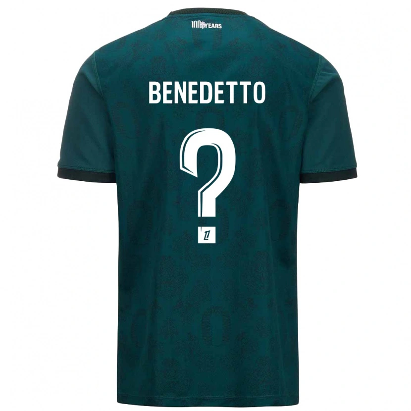 Danxen Herren Antéo Benedetto #0 Dunkelgrün Auswärtstrikot Trikot 2024/25 T-Shirt