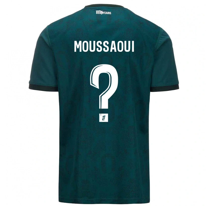 Danxen Herren Wassim Moussaoui #0 Dunkelgrün Auswärtstrikot Trikot 2024/25 T-Shirt