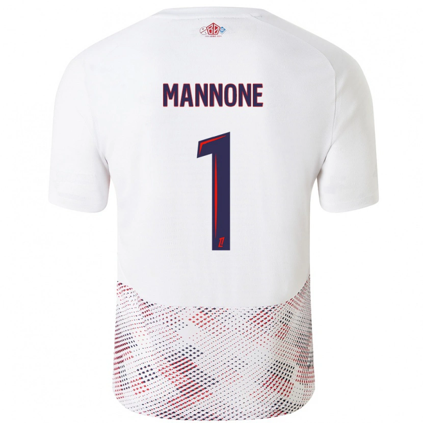 Danxen Herren Vito Mannone #1 Weiß Königsblau Auswärtstrikot Trikot 2024/25 T-Shirt