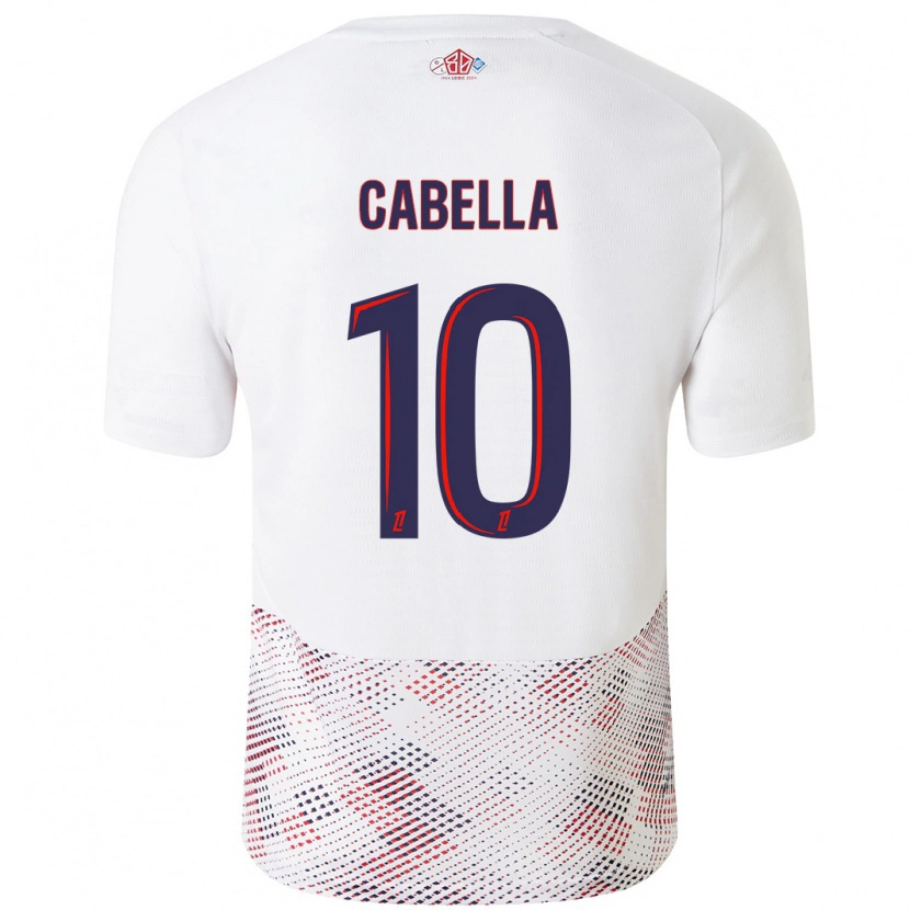 Danxen Herren Rémy Cabella #10 Weiß Königsblau Auswärtstrikot Trikot 2024/25 T-Shirt