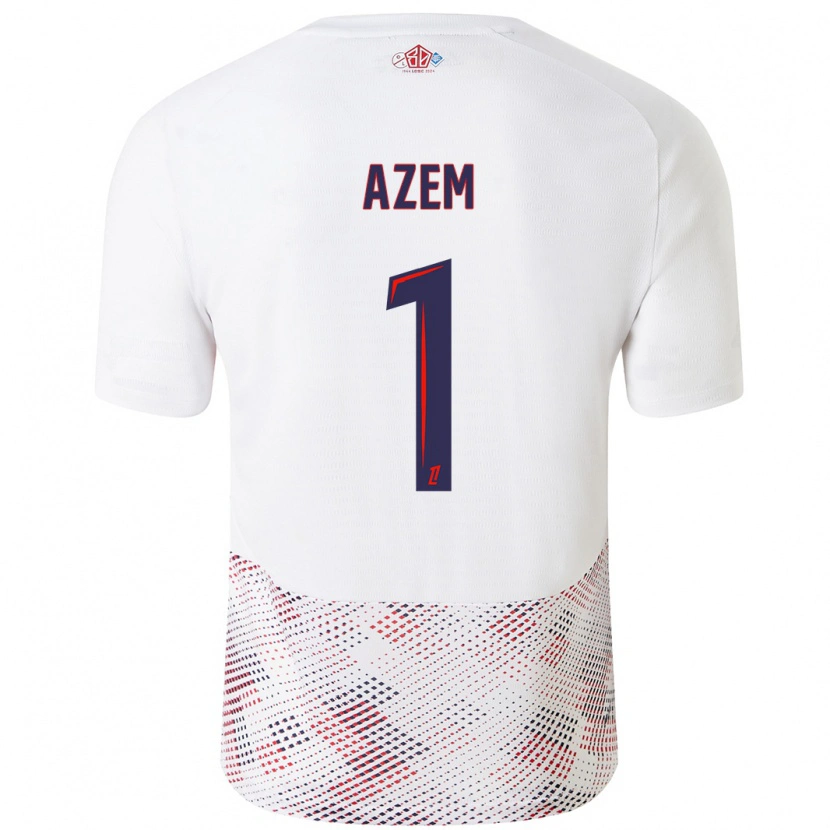 Danxen Herren Floriane Azem #1 Weiß Königsblau Auswärtstrikot Trikot 2024/25 T-Shirt