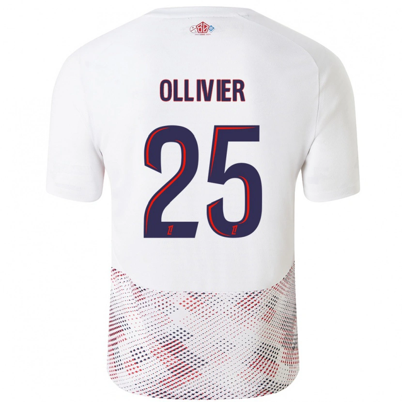 Danxen Herren Agathe Ollivier #25 Weiß Königsblau Auswärtstrikot Trikot 2024/25 T-Shirt