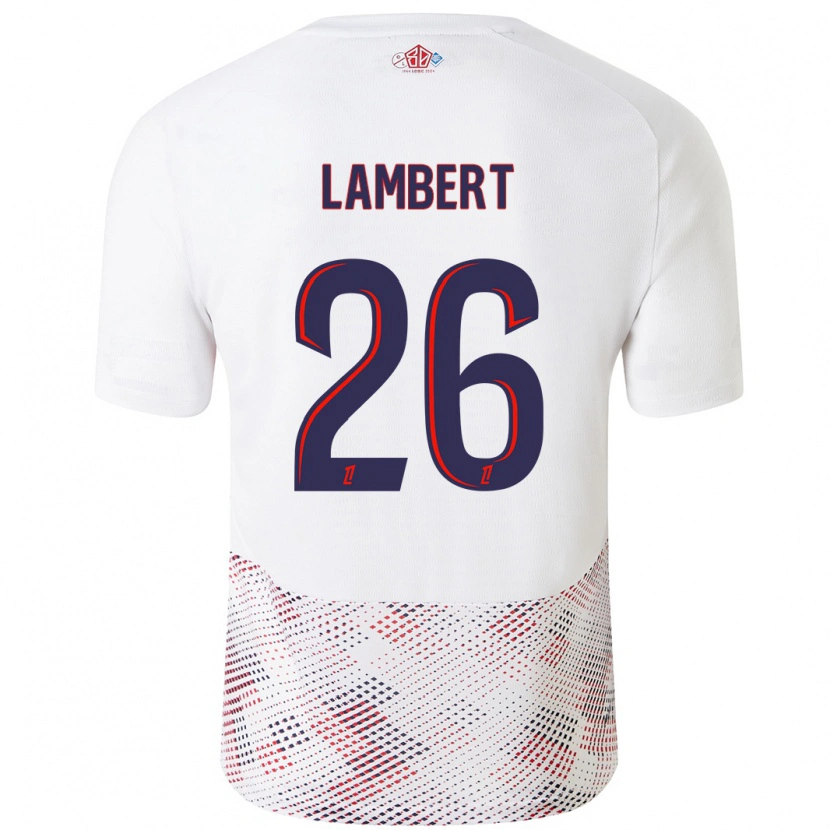 Danxen Herren Anaïs Lambert #26 Weiß Königsblau Auswärtstrikot Trikot 2024/25 T-Shirt