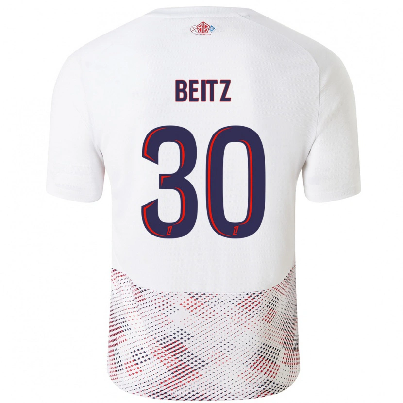 Danxen Herren Taylor Beitz #30 Weiß Königsblau Auswärtstrikot Trikot 2024/25 T-Shirt