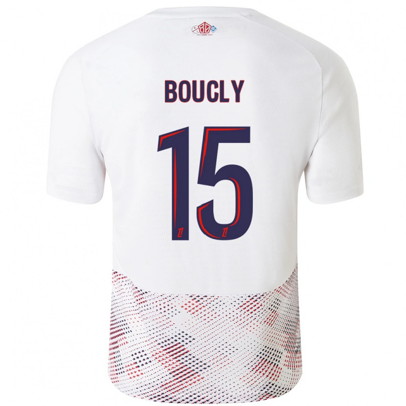 Danxen Herren Maite Boucly #15 Weiß Königsblau Auswärtstrikot Trikot 2024/25 T-Shirt