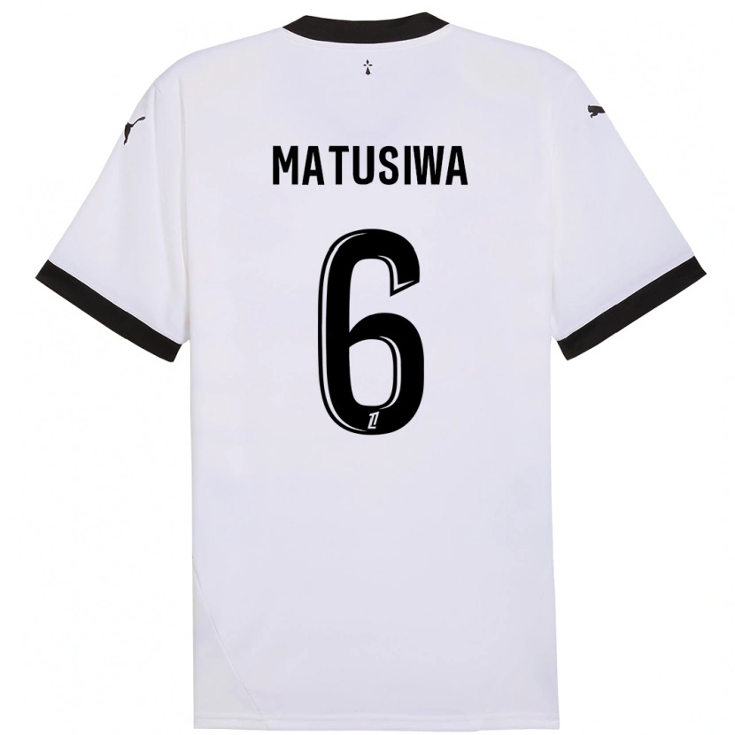 Danxen Herren Azor Matusiwa #6 Weiß Schwarz Auswärtstrikot Trikot 2024/25 T-Shirt