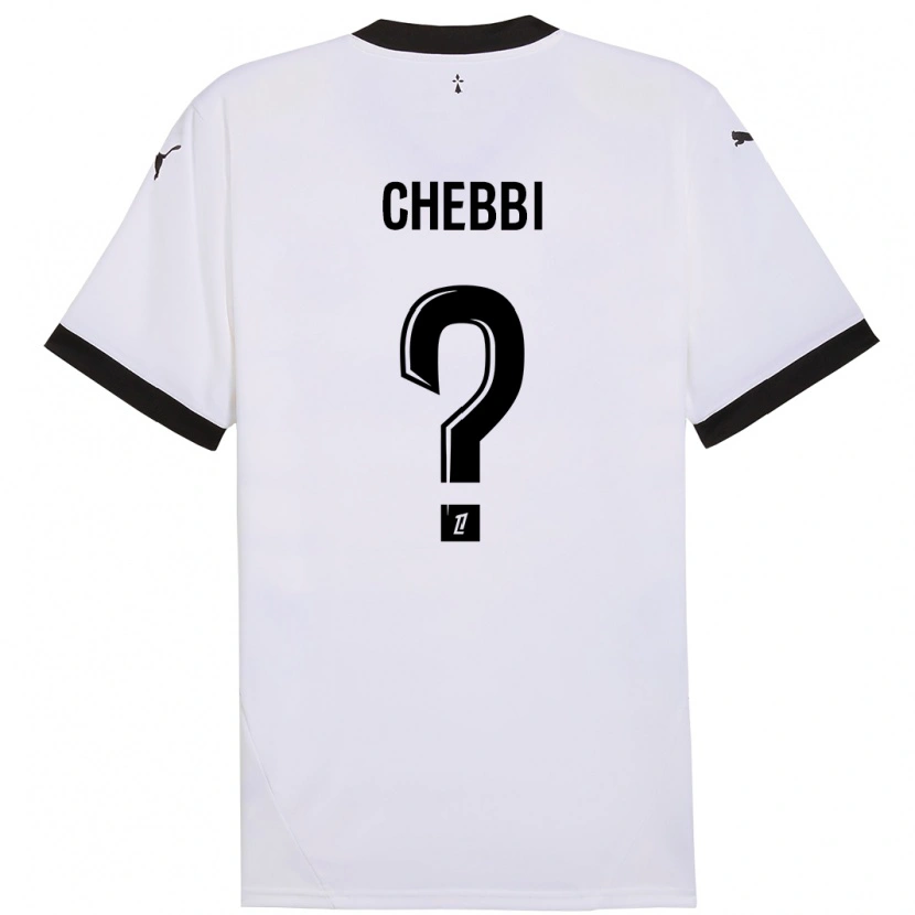 Danxen Herren Mohamed Chebbi #0 Weiß Schwarz Auswärtstrikot Trikot 2024/25 T-Shirt