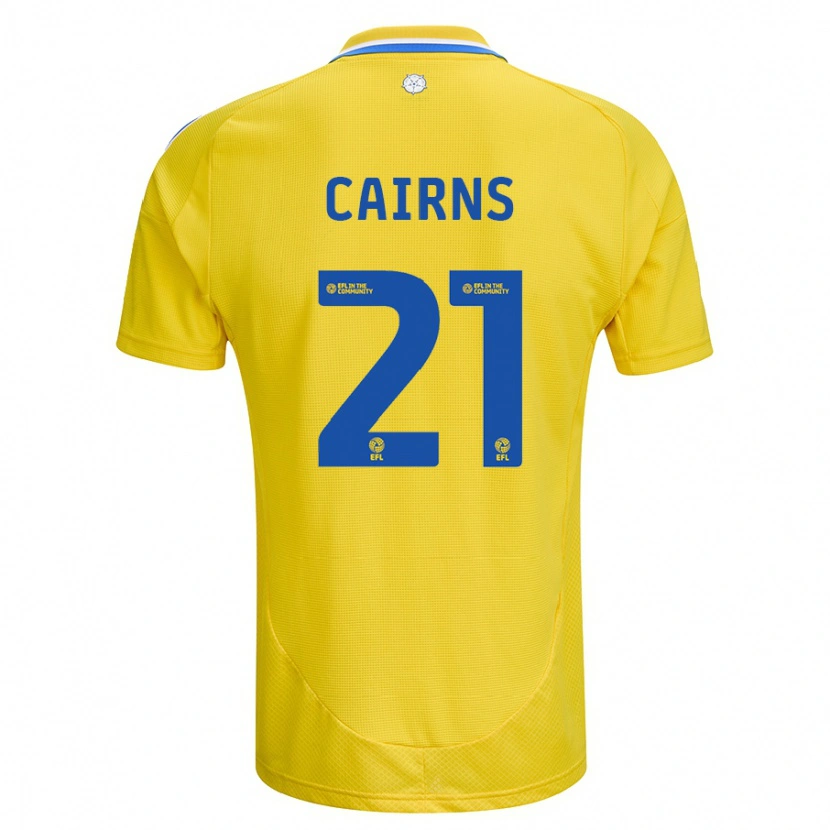 Danxen Herren Alex Cairns #21 Gelb Blau Auswärtstrikot Trikot 2024/25 T-Shirt