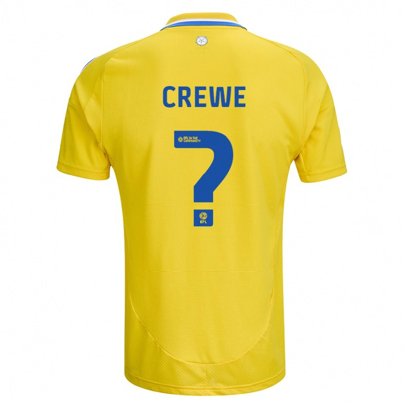 Danxen Herren Charlie Crew #0 Gelb Blau Auswärtstrikot Trikot 2024/25 T-Shirt