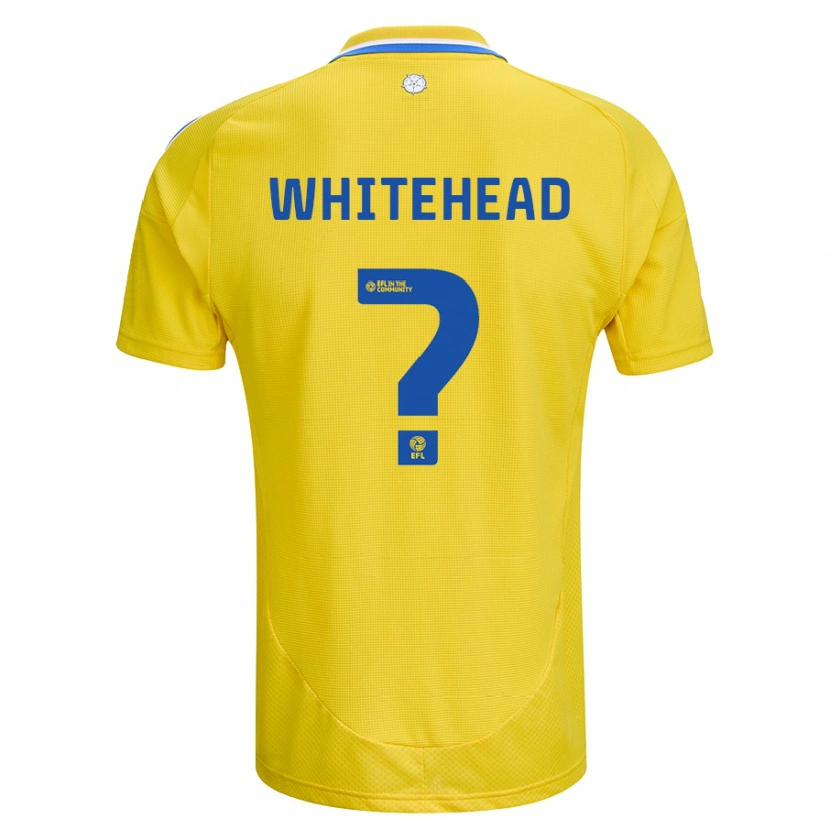 Danxen Herren Louie Whitehead #0 Gelb Blau Auswärtstrikot Trikot 2024/25 T-Shirt