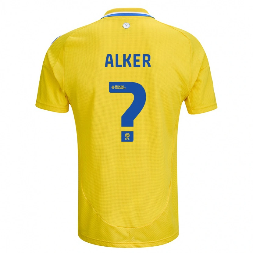 Danxen Herren Samuel Alker #0 Gelb Blau Auswärtstrikot Trikot 2024/25 T-Shirt