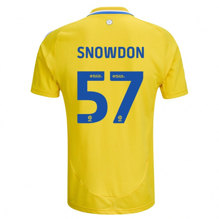 Danxen Herren Joe Snowdon #57 Gelb Blau Auswärtstrikot Trikot 2024/25 T-Shirt