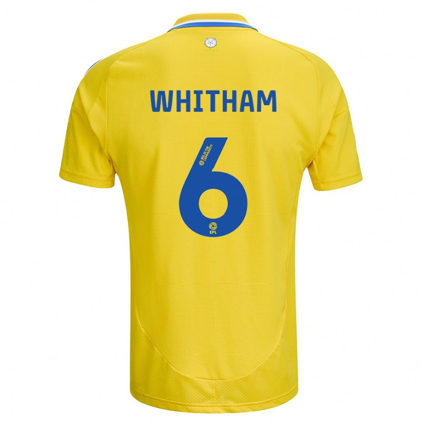 Danxen Herren Danielle Whitham #6 Gelb Blau Auswärtstrikot Trikot 2024/25 T-Shirt