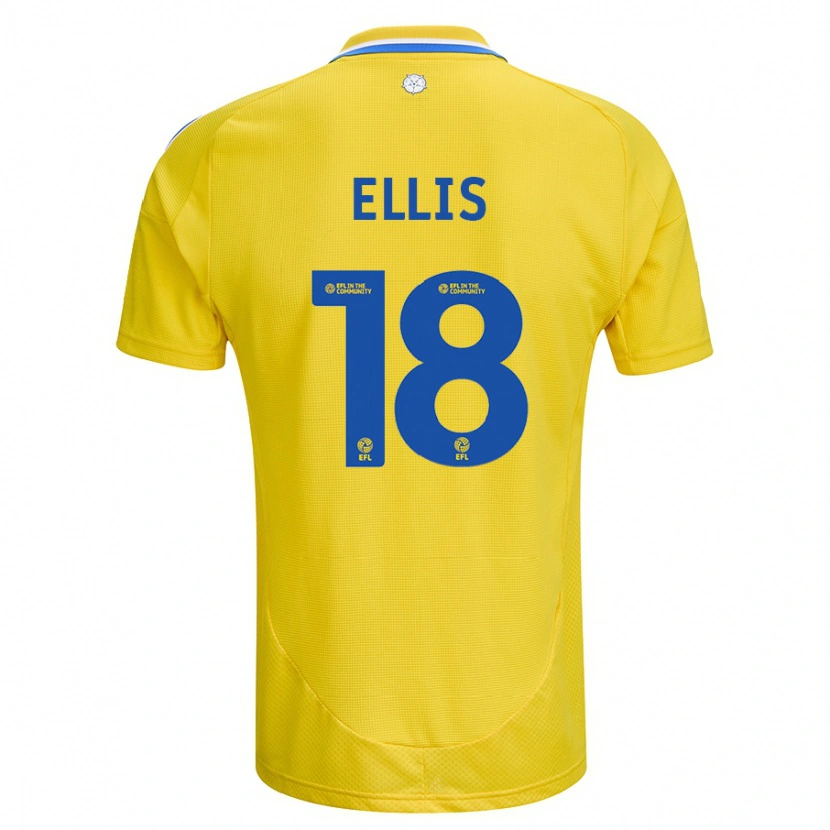Danxen Herren Macy Ellis #18 Gelb Blau Auswärtstrikot Trikot 2024/25 T-Shirt