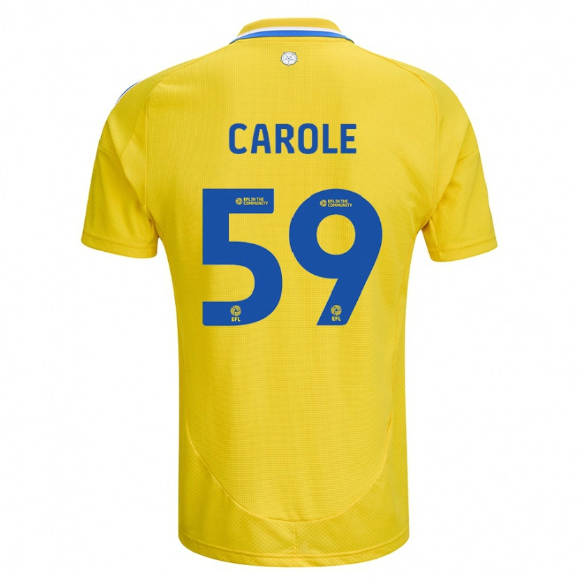 Danxen Herren Keenan Carole #59 Gelb Blau Auswärtstrikot Trikot 2024/25 T-Shirt