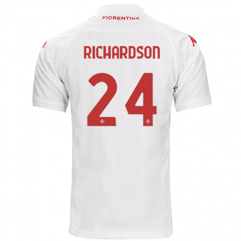 Danxen Herren Amir Richardson #24 Weiß Auswärtstrikot Trikot 2024/25 T-Shirt