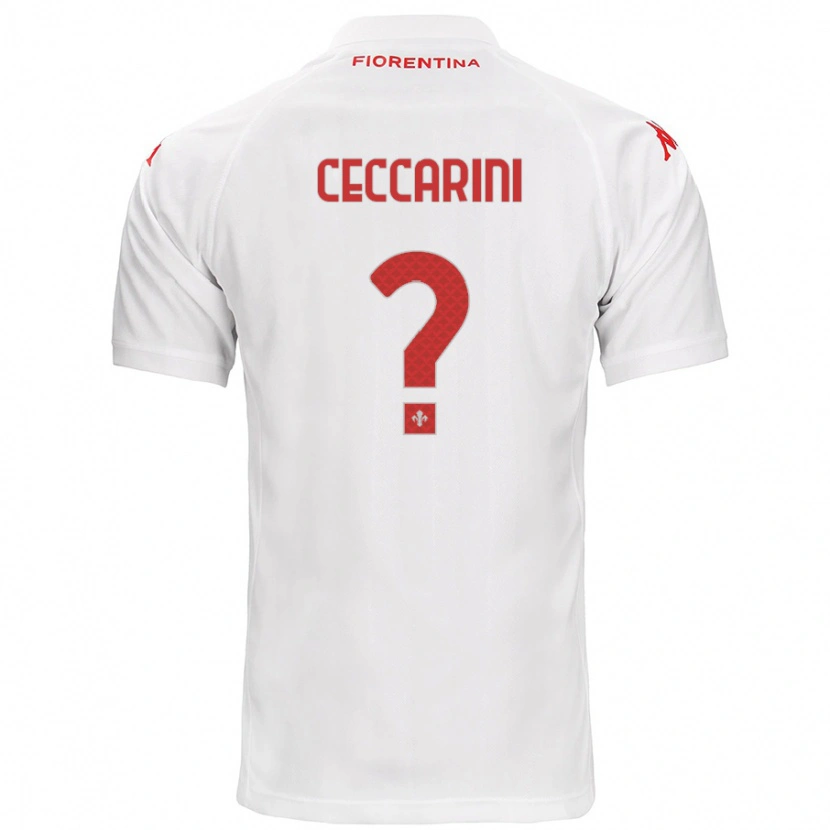 Danxen Herren Mattia Ceccarini #0 Weiß Auswärtstrikot Trikot 2024/25 T-Shirt