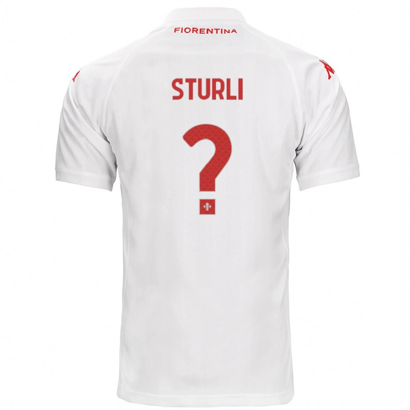 Danxen Herren Edoardo Sturli #0 Weiß Auswärtstrikot Trikot 2024/25 T-Shirt