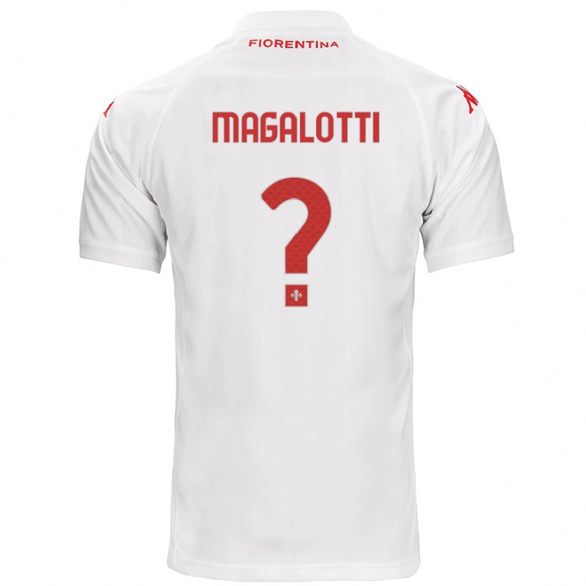 Danxen Herren Mattia Magalotti #0 Weiß Auswärtstrikot Trikot 2024/25 T-Shirt