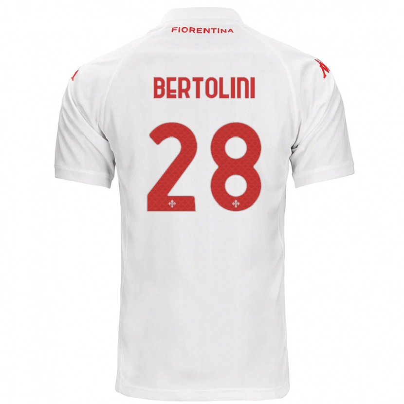 Danxen Herren Gabriele Bertolini #28 Weiß Auswärtstrikot Trikot 2024/25 T-Shirt